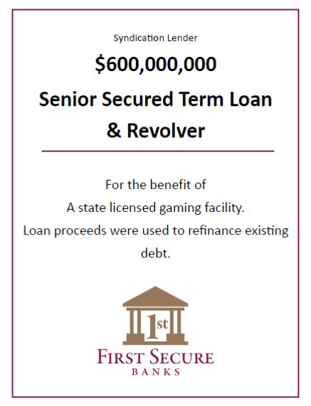 600m senior secured term loan and revolver