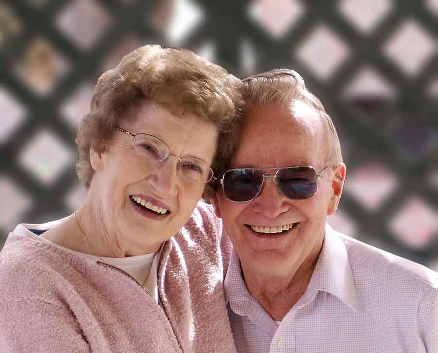 Financially invested and secure elderly couple